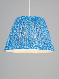 John Lewis Lumia Tapered Lampshade, Ibiza Blue, Dia.16cm