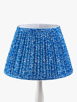 John Lewis Lumia Tapered Lampshade - view 2, Ibiza Blue