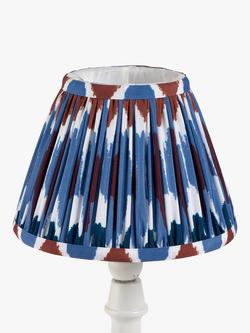 John Lewis Narla Tapered Lampshade - view 2, Multi Blue