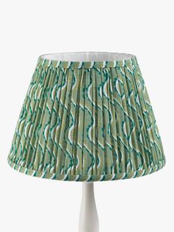 John Lewis Oskar Tapered Lampshade - view 2, Spring Green