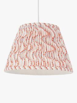 John Lewis Oskar Tapered Lampshade - view 2, Haze Blue