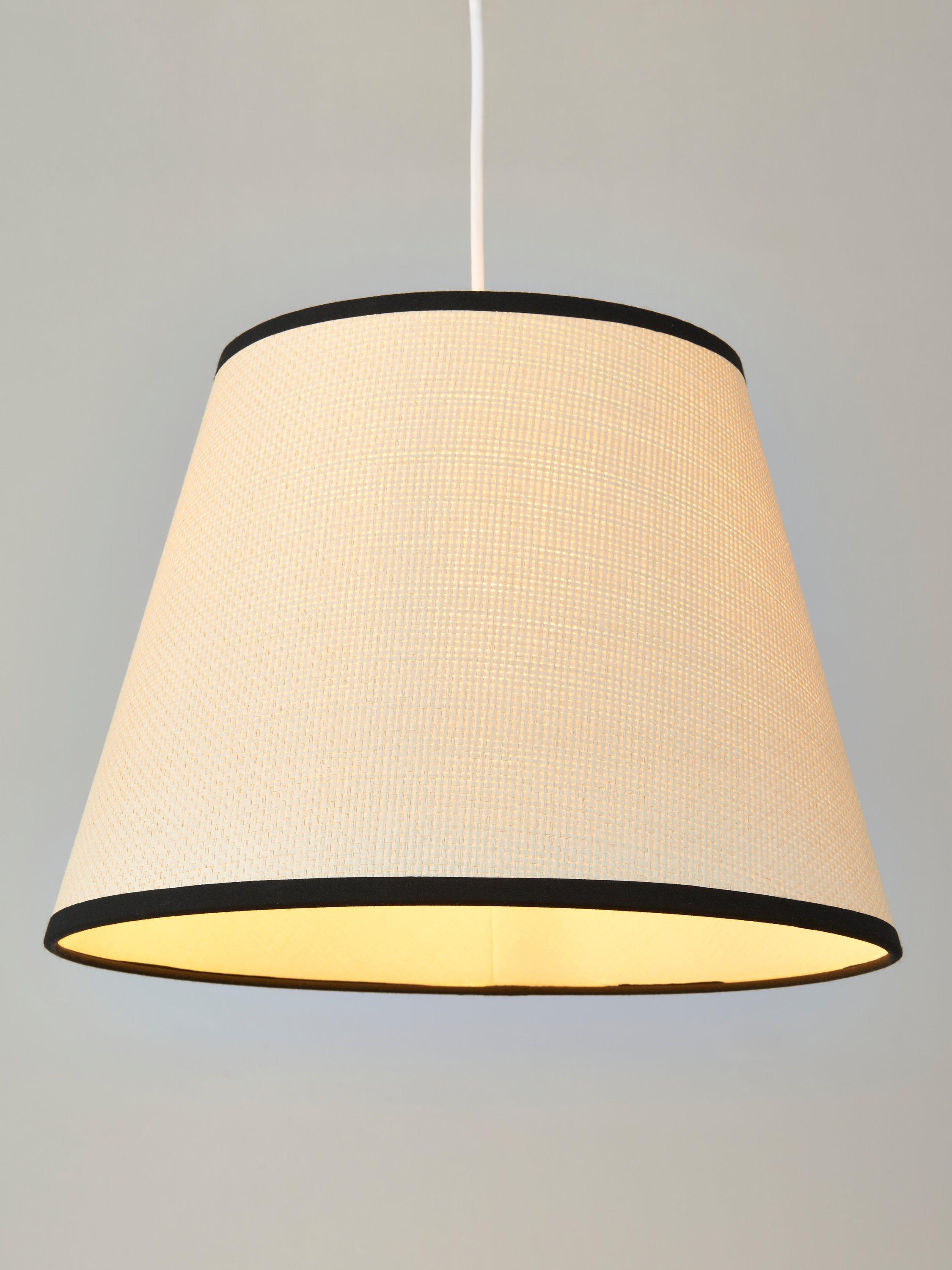 John Lewis Raffia Taped Lampshade Black