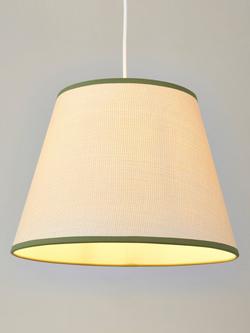John Lewis Raffia Taped Lampshade, Myrtle Green