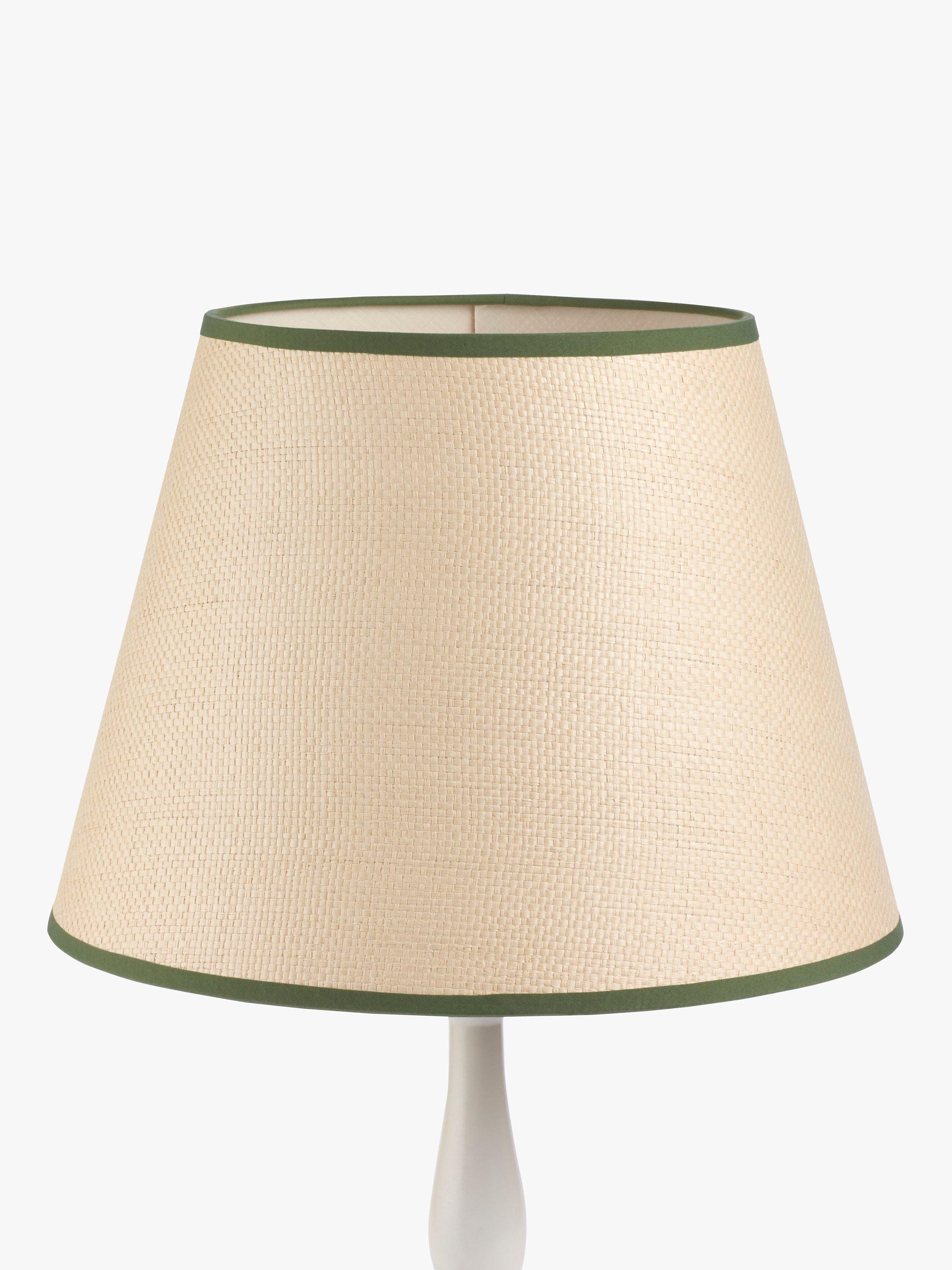 John Lewis Raffia Taped Lampshade Myrtle Green