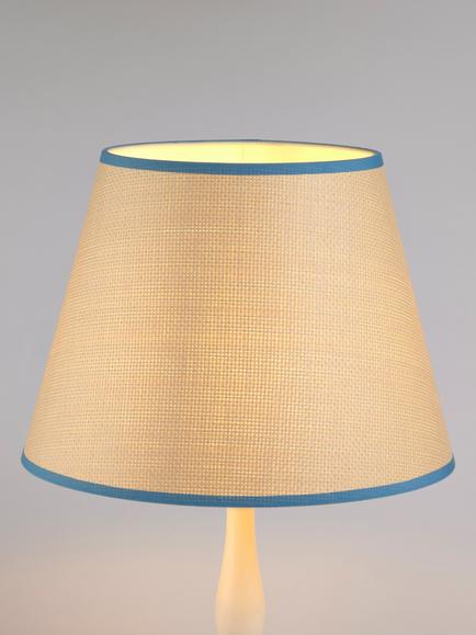 John Lewis Raffia Taped Lampshade, Haze Blue