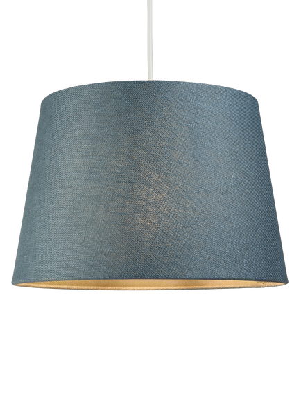 John Lewis Sophia Linen Empire Tapered Lampshade, Lake Blue
