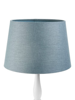 John Lewis Sophia Linen Empire Tapered Lampshade - view 2, Lake Blue