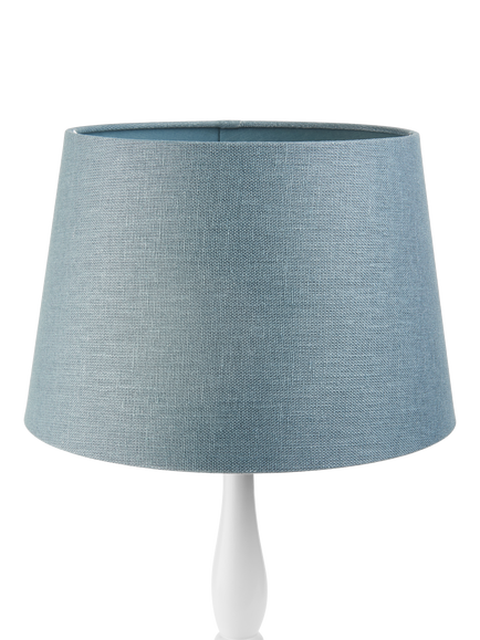 John Lewis Sophia Linen Empire Tapered Lampshade - view 2, Lake Blue