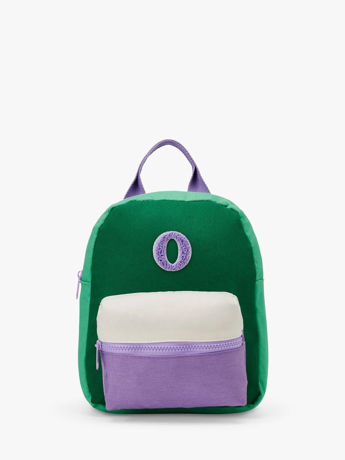 Small Stuff Kids' Initial Colour Block Backpack, Multi, O, One Size