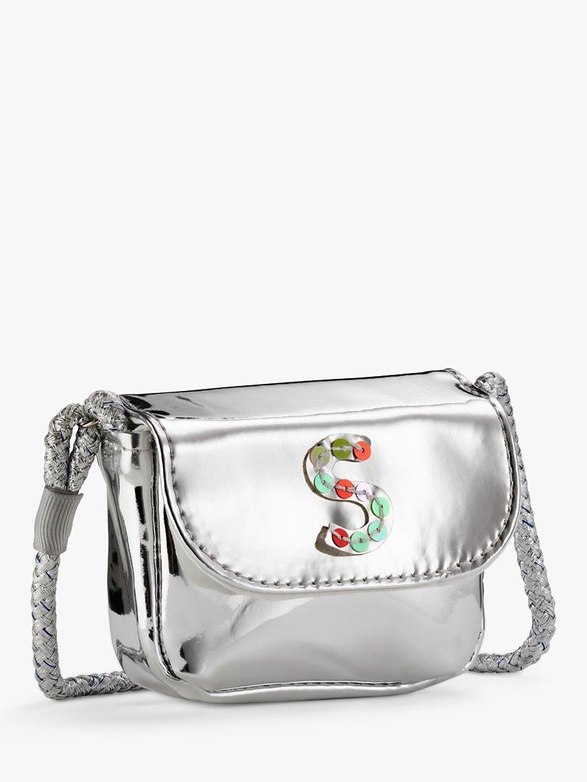 Stych Kids' Initial Metallic Cross Body Bag, S, One Size