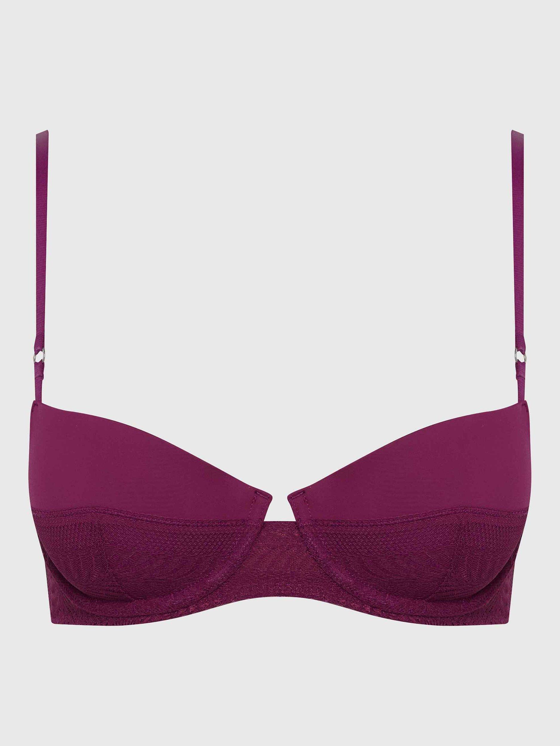 Calvin Klein Lift Balconette Bra, Purple Potion