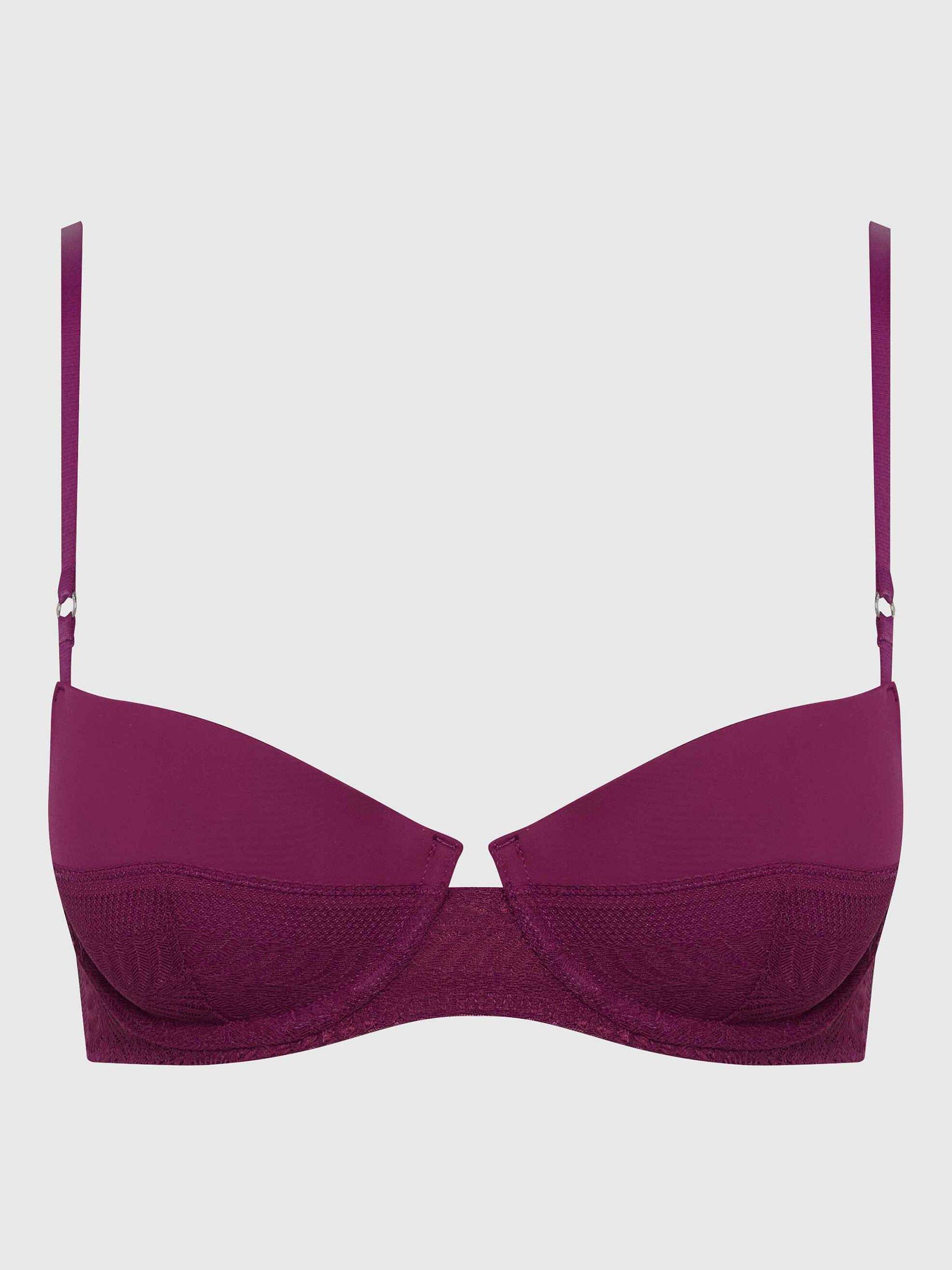 Calvin Klein Lift Balconette Bra, Purple Potion, 34B