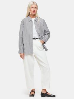 Whistles Petite Authentic Barrel Leg Jeans, White