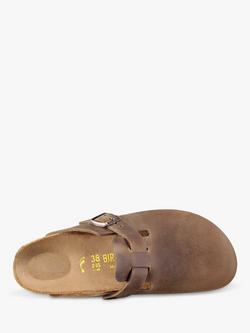 Birkenstock Boston Oiled Nubuck Clogs, Tabacco - view 2, Tabacco