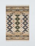 John Lewis Fusion Souk Rug, Green/Multi