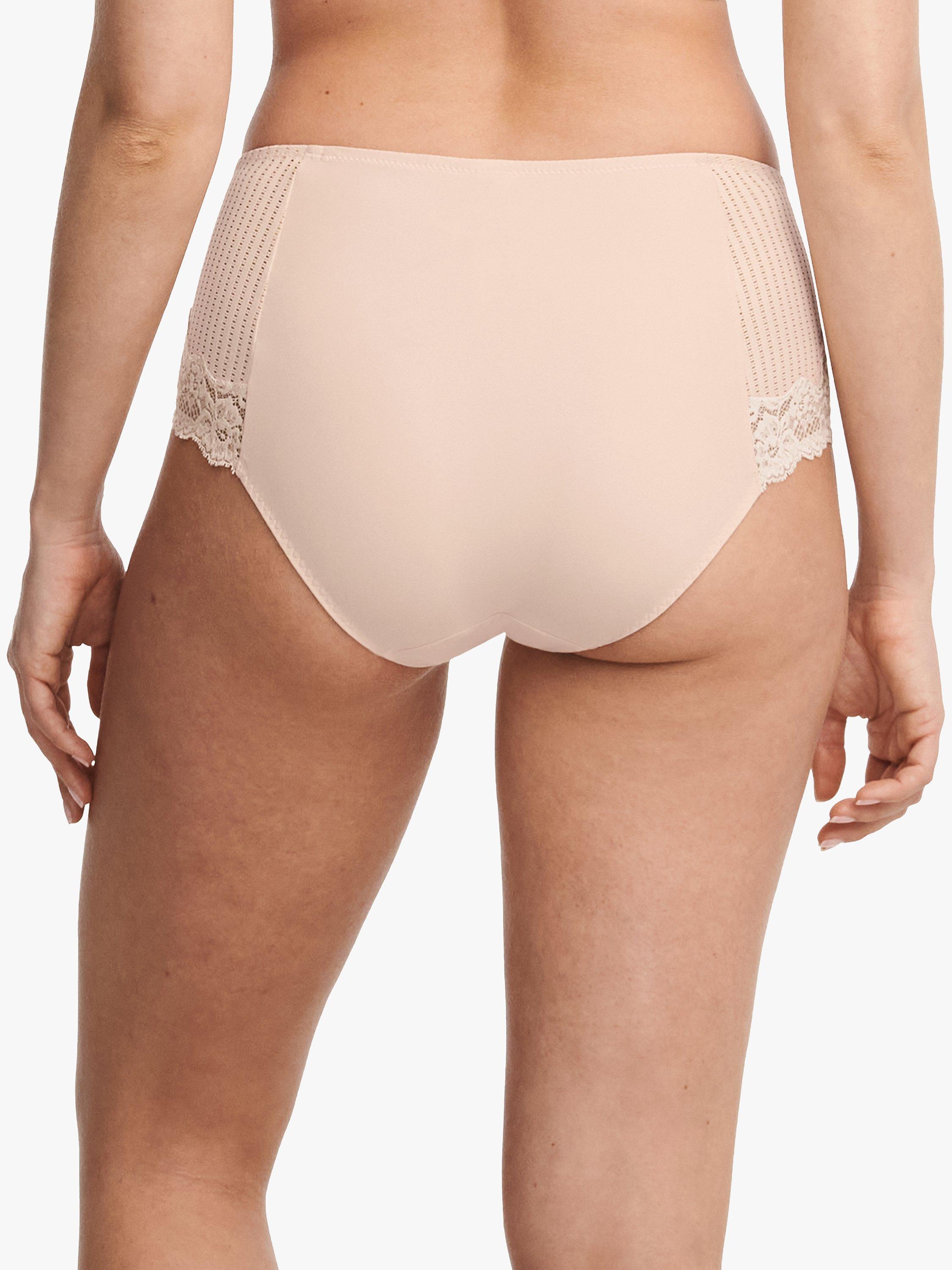 Product image 2 of 4, which shows Chantelle Marilyn Soft Feel High Waisted Knickers, Golden Beige, S