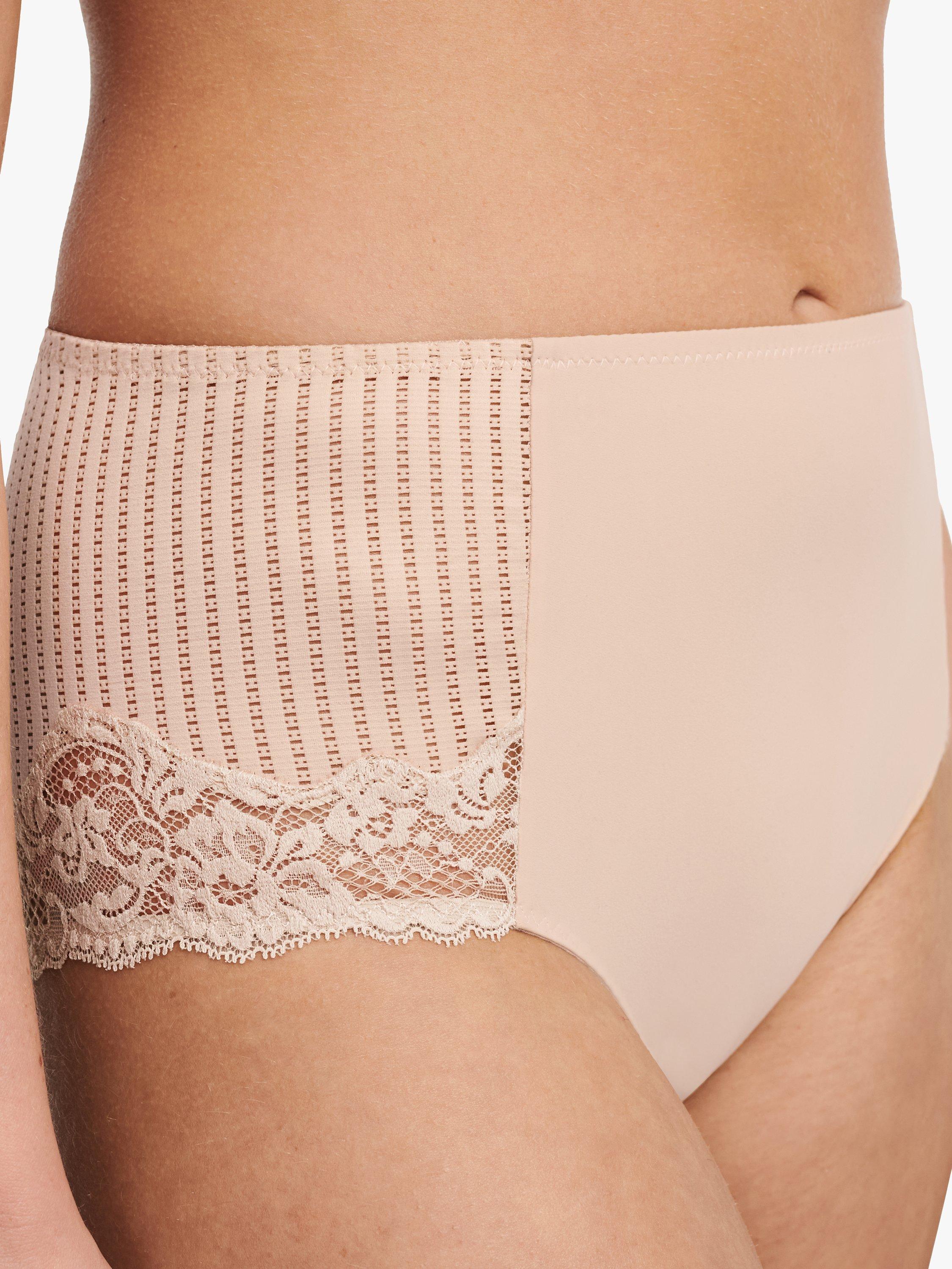Product image 3 of 4, which shows Chantelle Marilyn Soft Feel High Waisted Knickers, Golden Beige, S