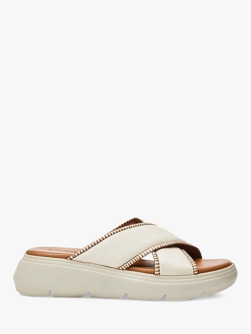 Moda in Pelle Sektor Leather Mules, Ivory