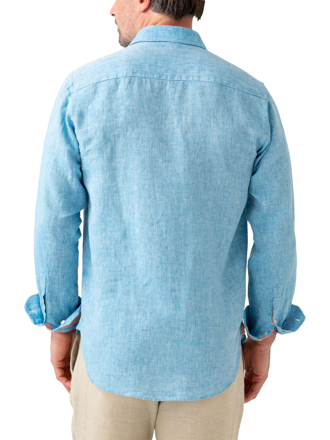 Product image 2 of 7, which shows KOY Nyota Linen Shirt, Turquoise, S