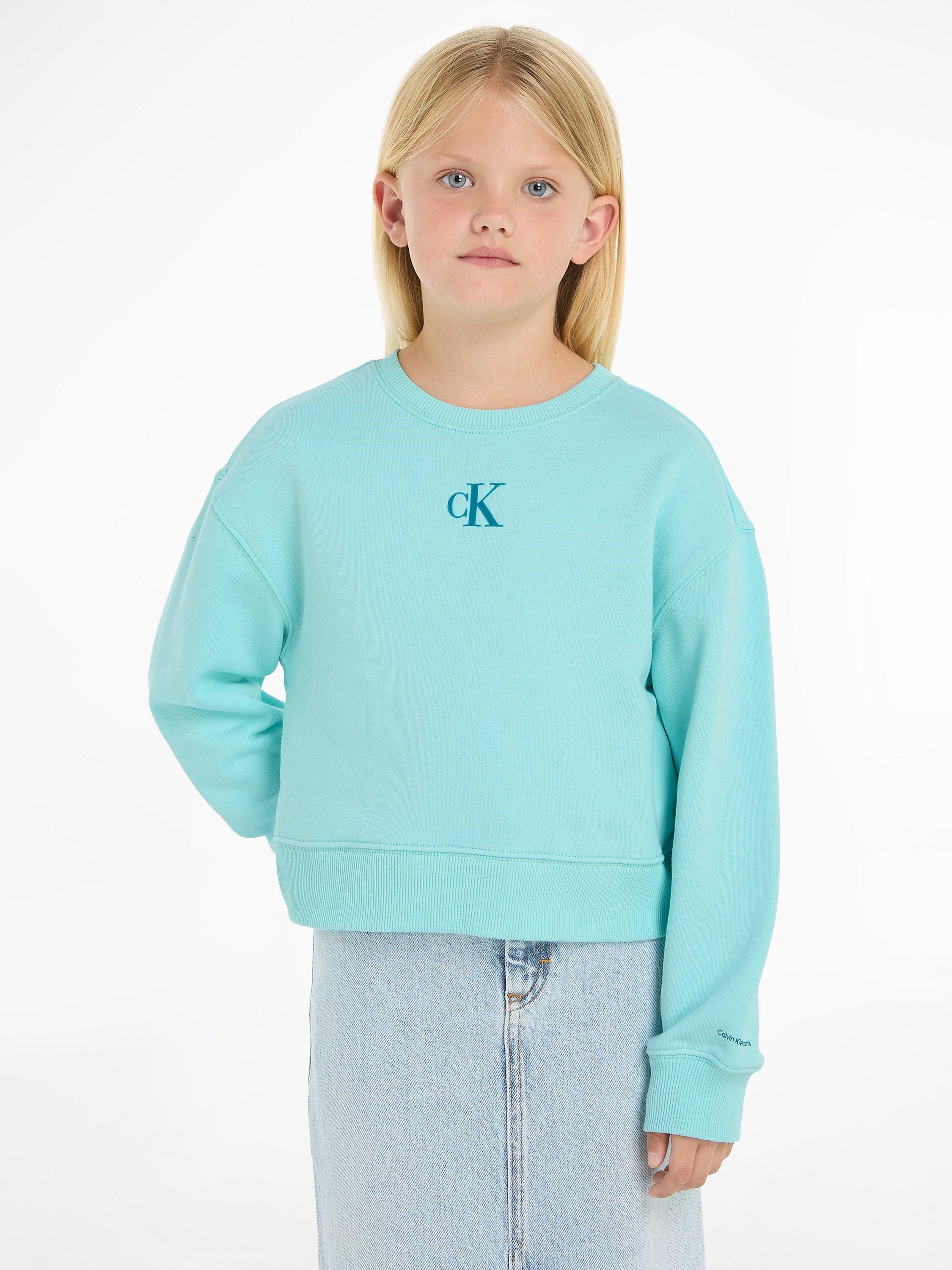 Calvin Klein Kids Logo Jumper Blue Tint