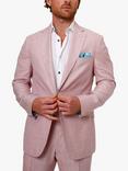 KOY Linen Blend Blazer, Light Pink