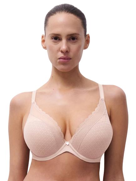 Chantelle Norah Chic Plunge T-Shirt Bra, Dusky Pink