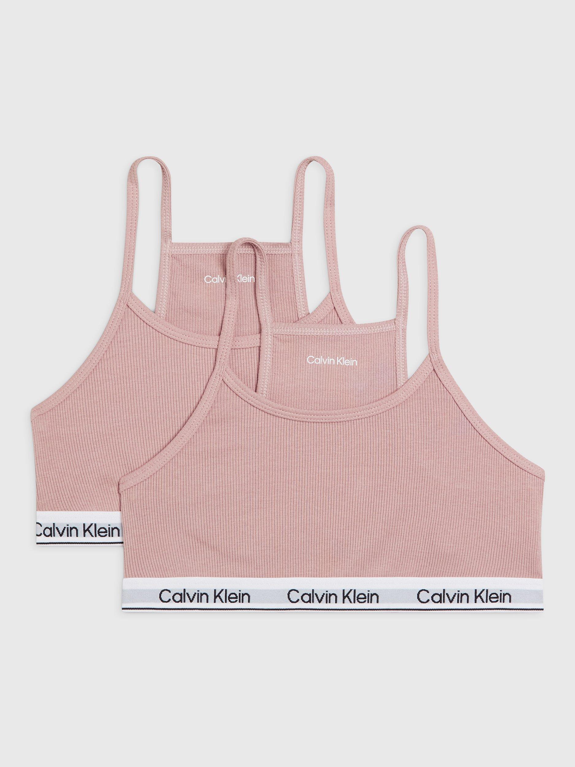 Calvin Klein Kids' Racer Back Bralette, Pink