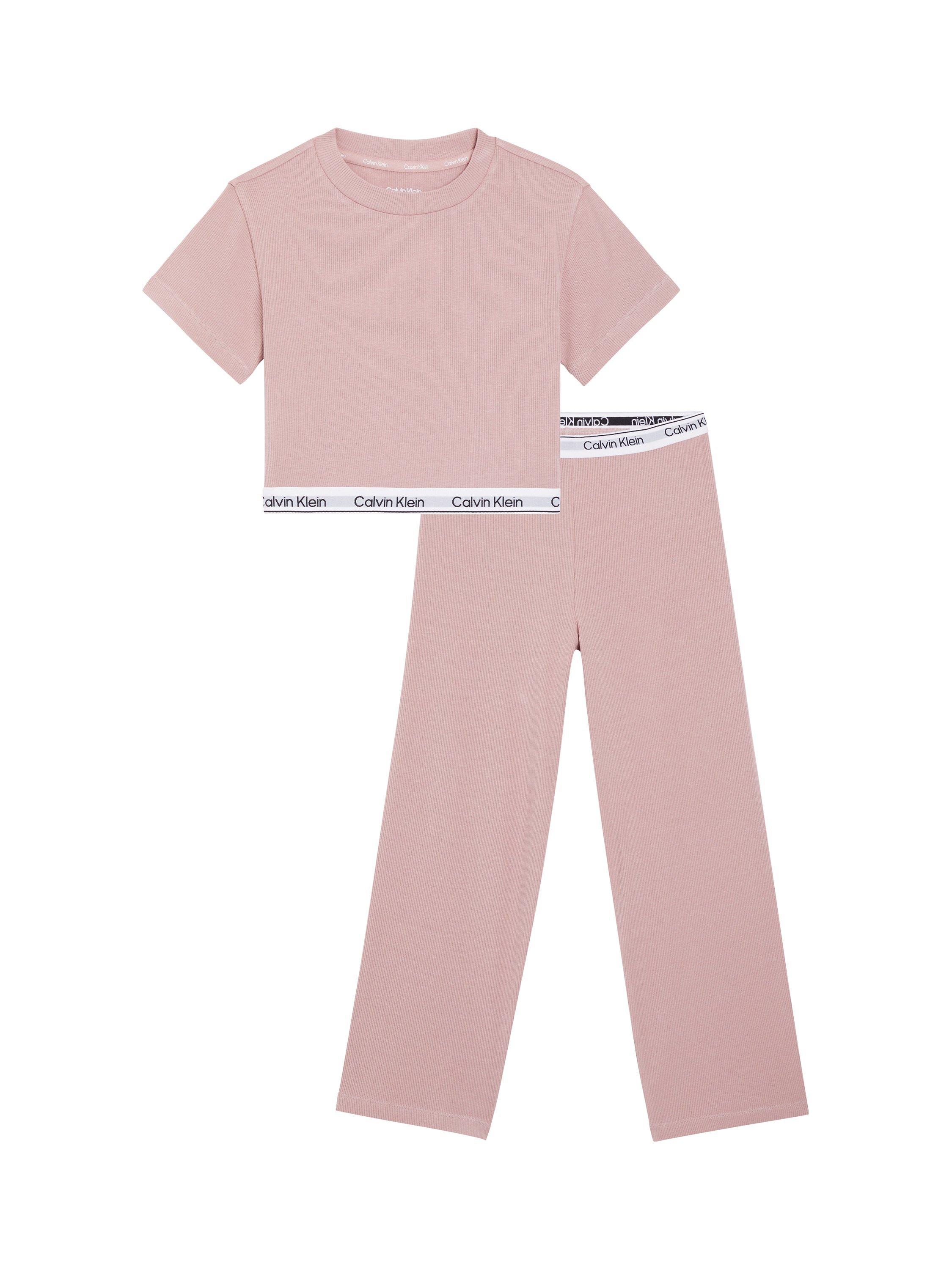 Pink calvin klein set best sale