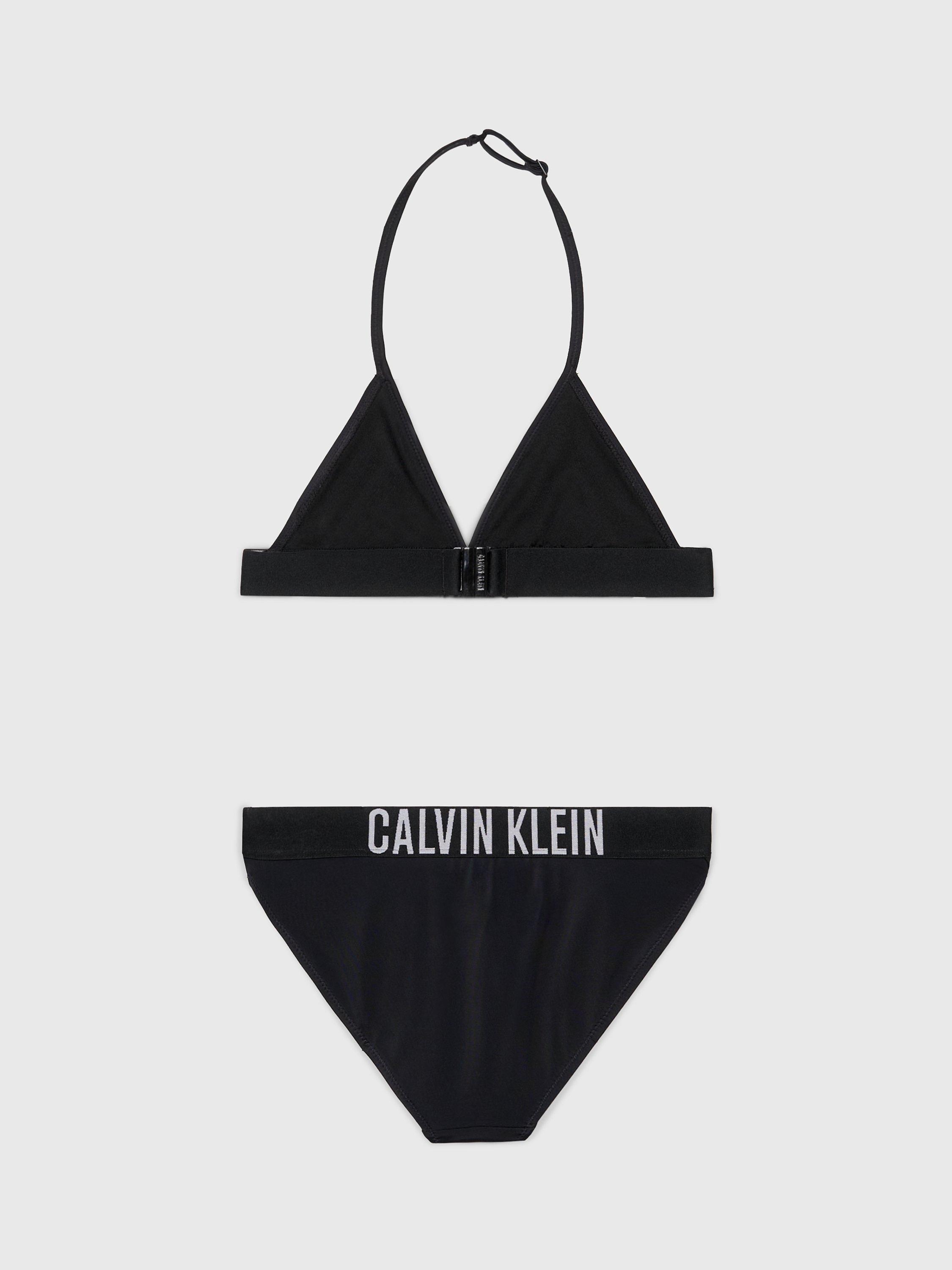 Calvin Klein Kids Logo Triangle Bikini Set Pvh Black