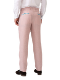 KOY Linen Blend Suit Trousers, Light Pink