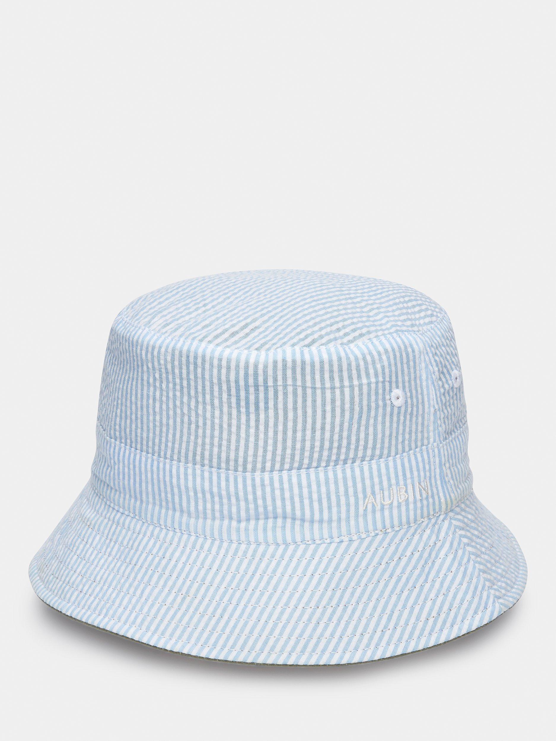 Aubin Farthing Reversible Bucket Hat, Blue Stripe, One Size
