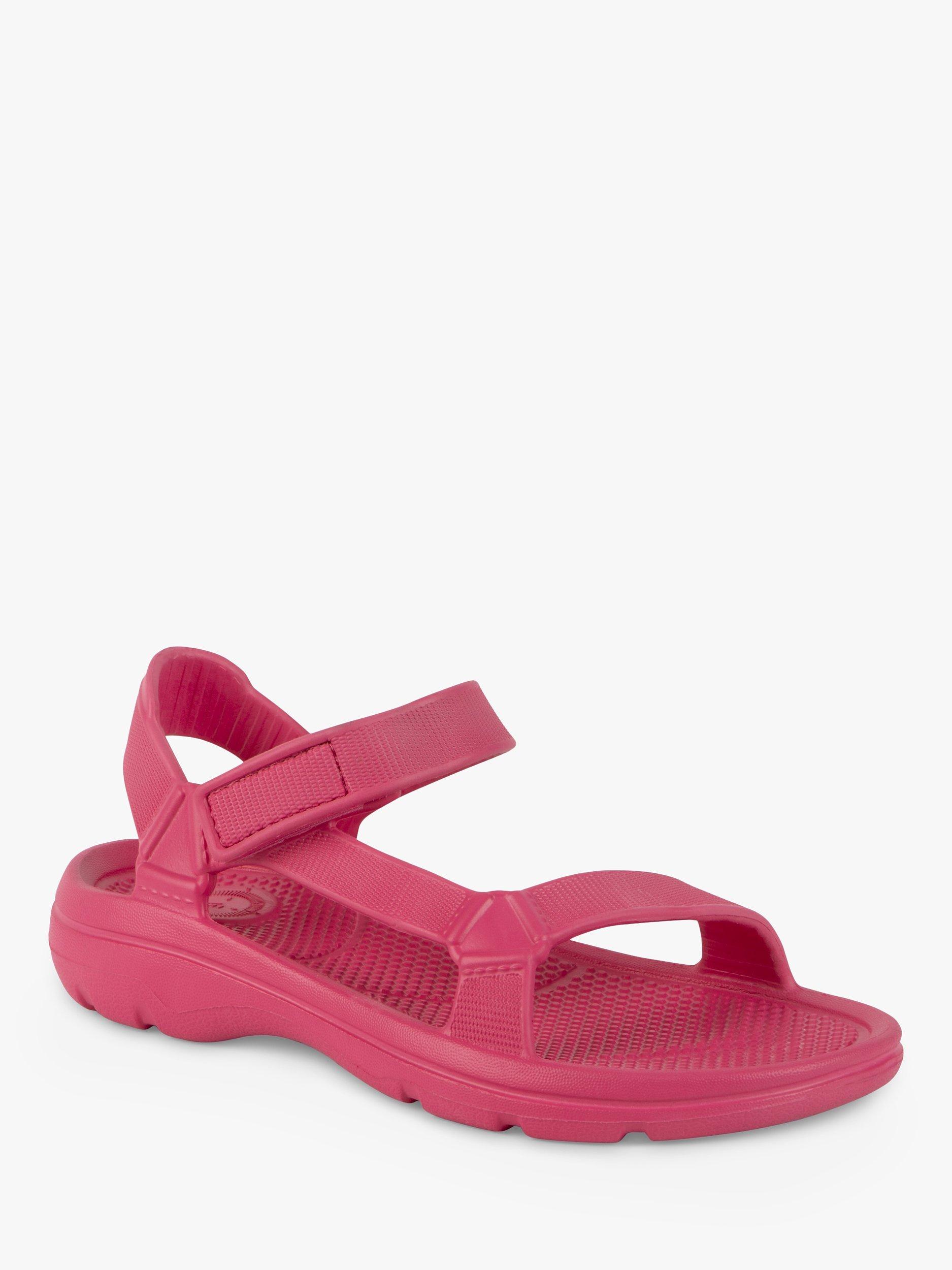 Product image 2 of 5, which shows totes Ladies SOLBOUNCE Riley Adjustable Sport Sandals, Azalea Pink, 4