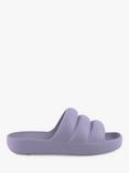 totes Puffy Slider Sandals, Lilac Periwinkle