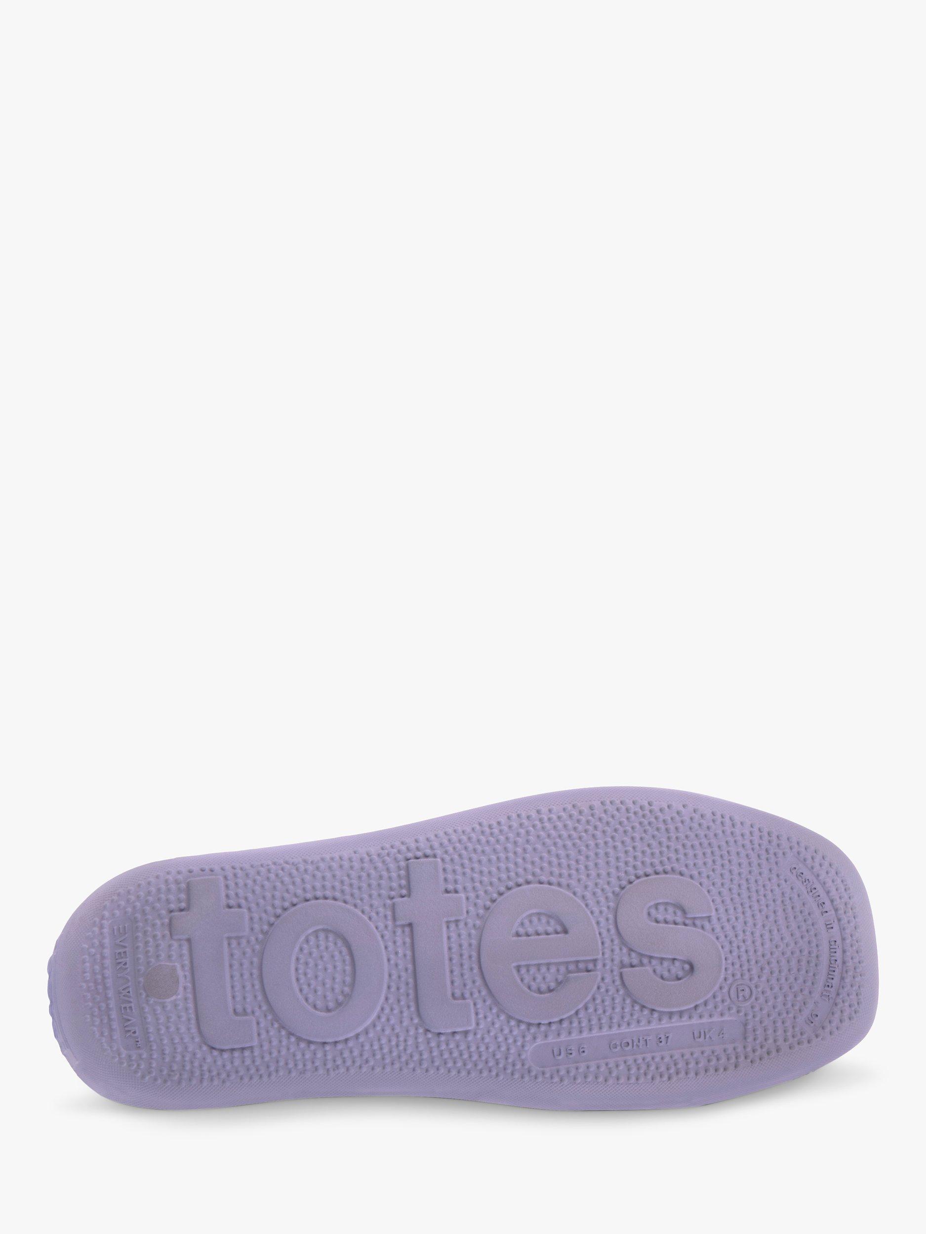 Product image 4 of 6, which shows totes Puffy Slider Sandals, Lilac Periwinkle, 4
