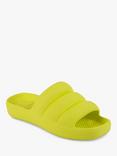 totes Puffy Slider Sandals, Vivid Lime