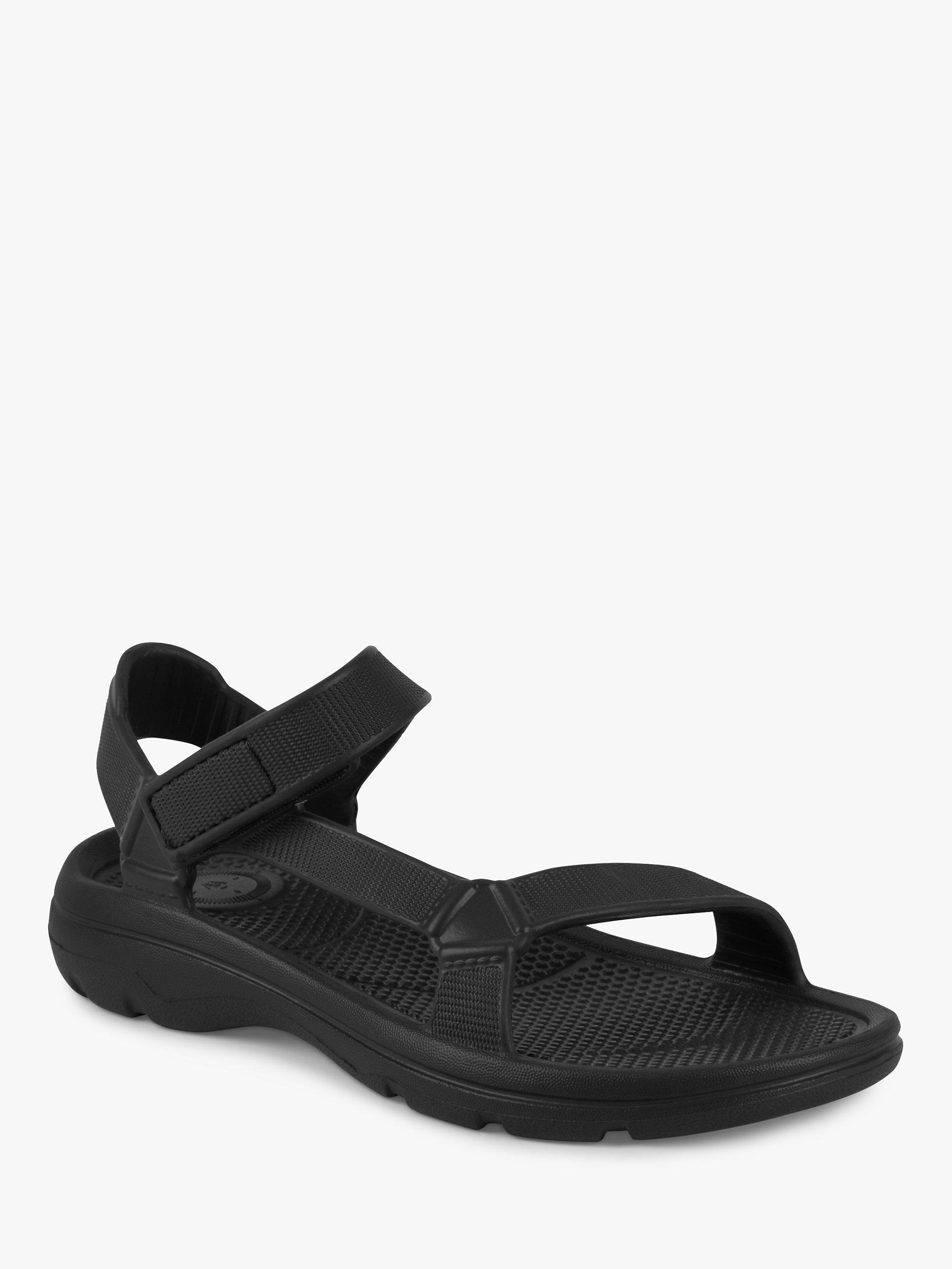 Product image 2 of 6, which shows totes Ladies SOLBOUNCE Riley Adjustable Sport Sandals, Black, 4