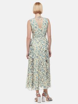 Whistles Shaded Floral Nellie Maxi Dress, Blue/Multi - view 2, Blue/Multi