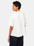 Whistles Freda Half Button Top, White