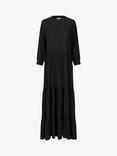 Lollys Laundry Nee Tiered Maxi Dress, Black