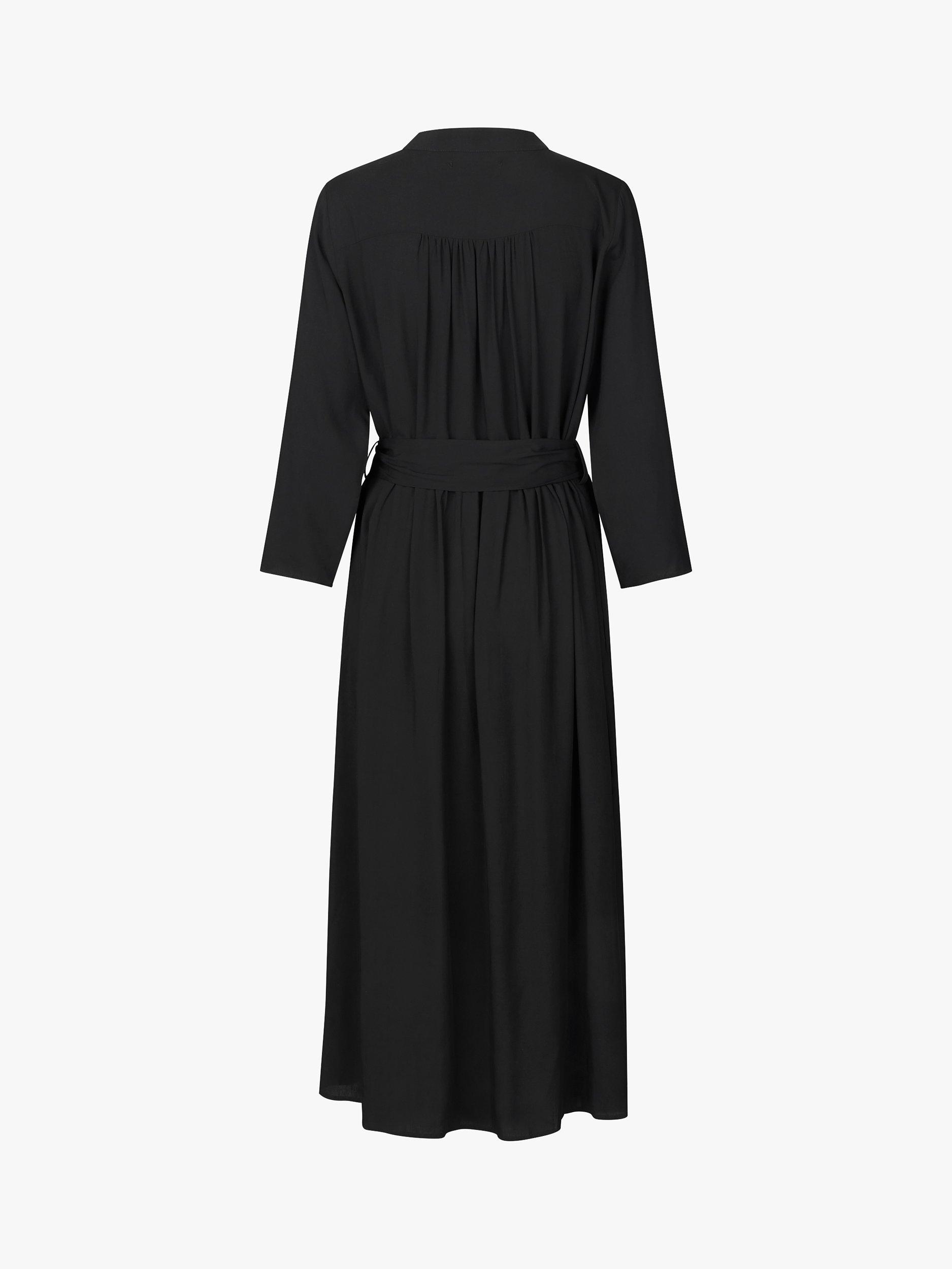 Product image 2 of 3, which shows Lollys Laundry Harper Maxi Shirt Dress, Black, XXL