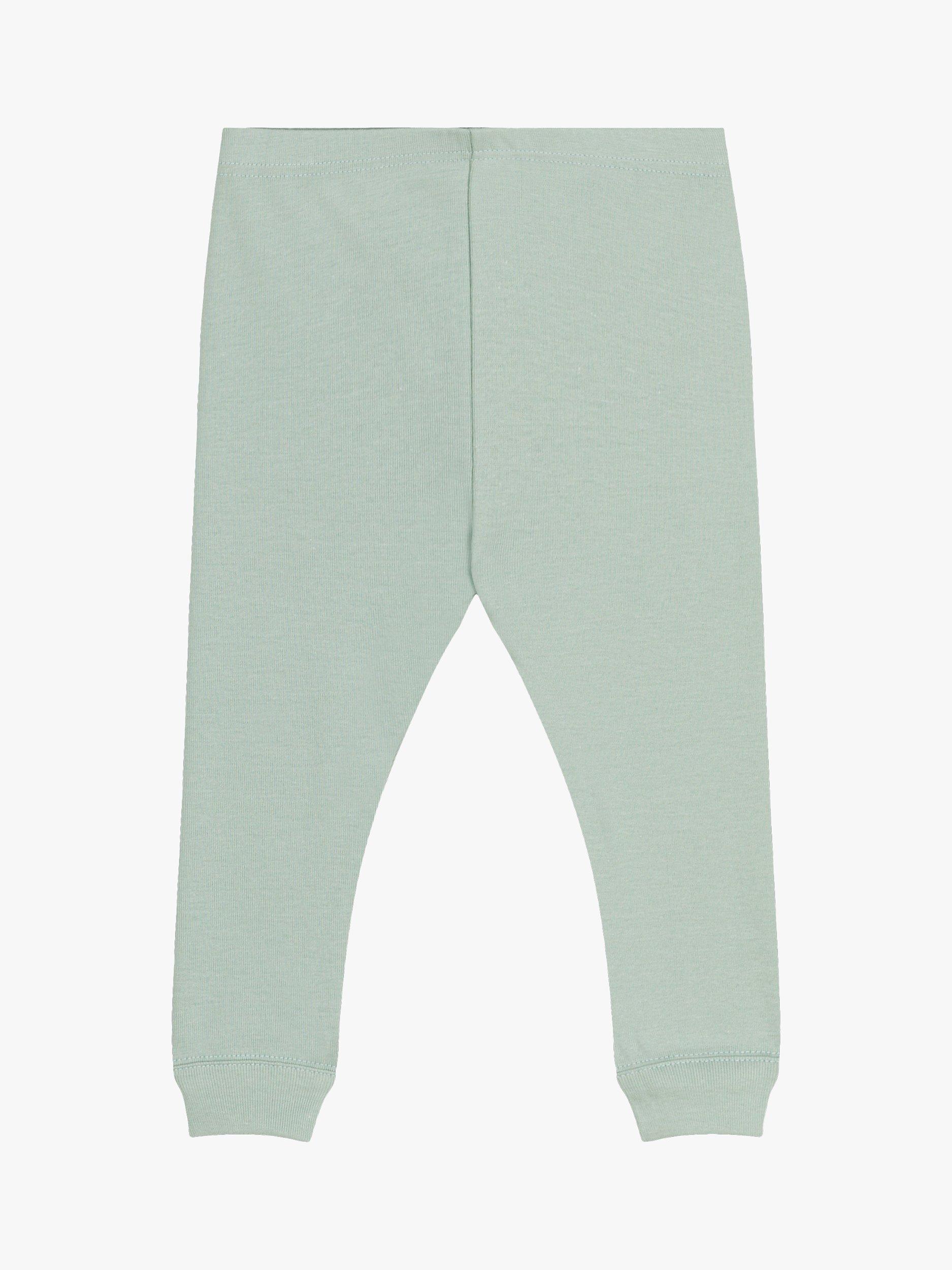 Product image 2 of 3, which shows Petit Bateau Baby Ribbed Leggings, Herbier, 6 months