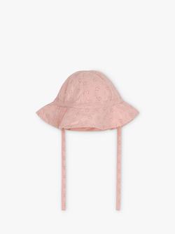 Petit Bateau Baby Broderie Bucket Hat, Saline, Saline