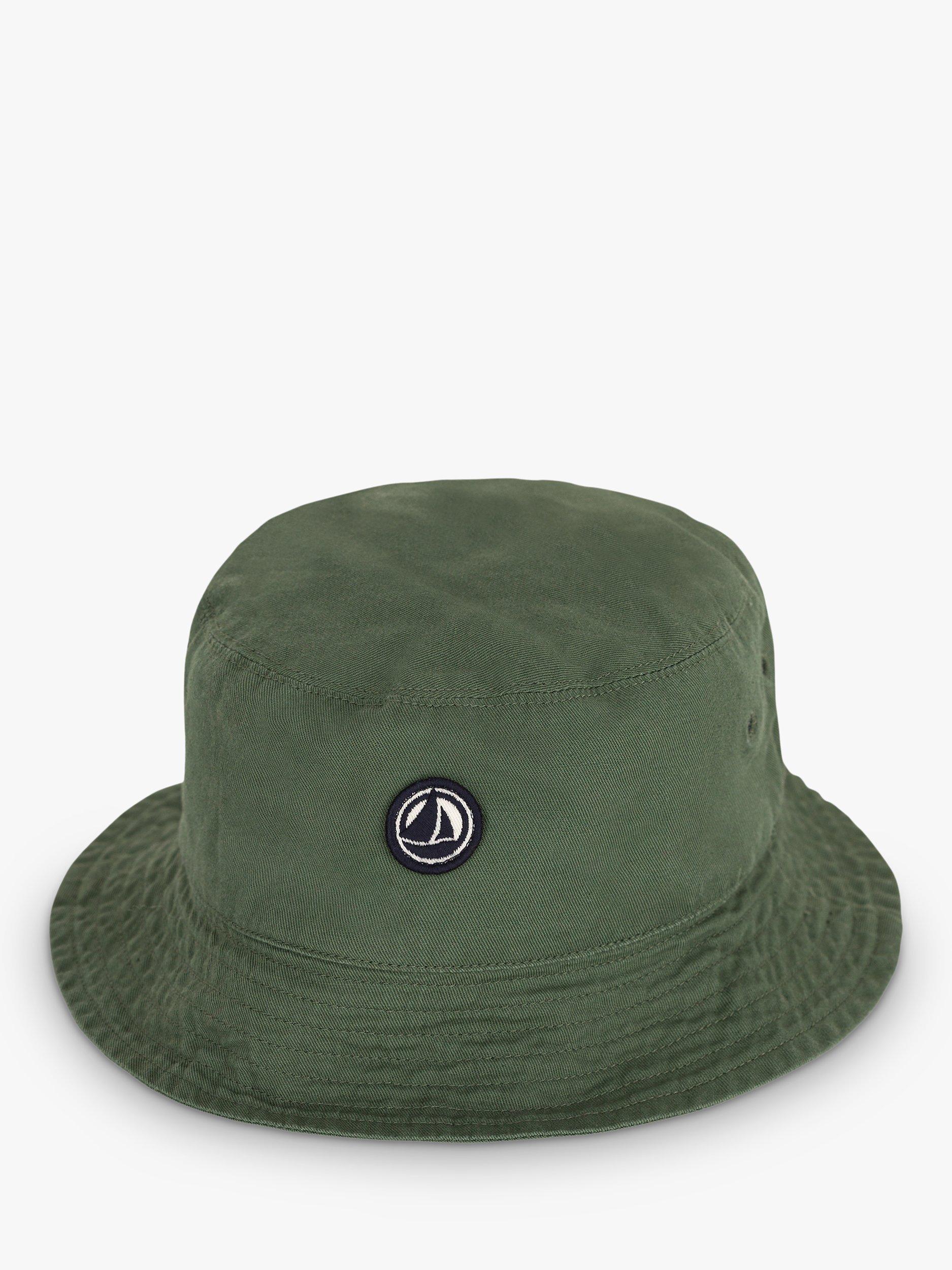 Product image 4 of 5, which shows Petit Bateau Kids' Logo Solid Bucket Hat, Croco, 6-8 years
