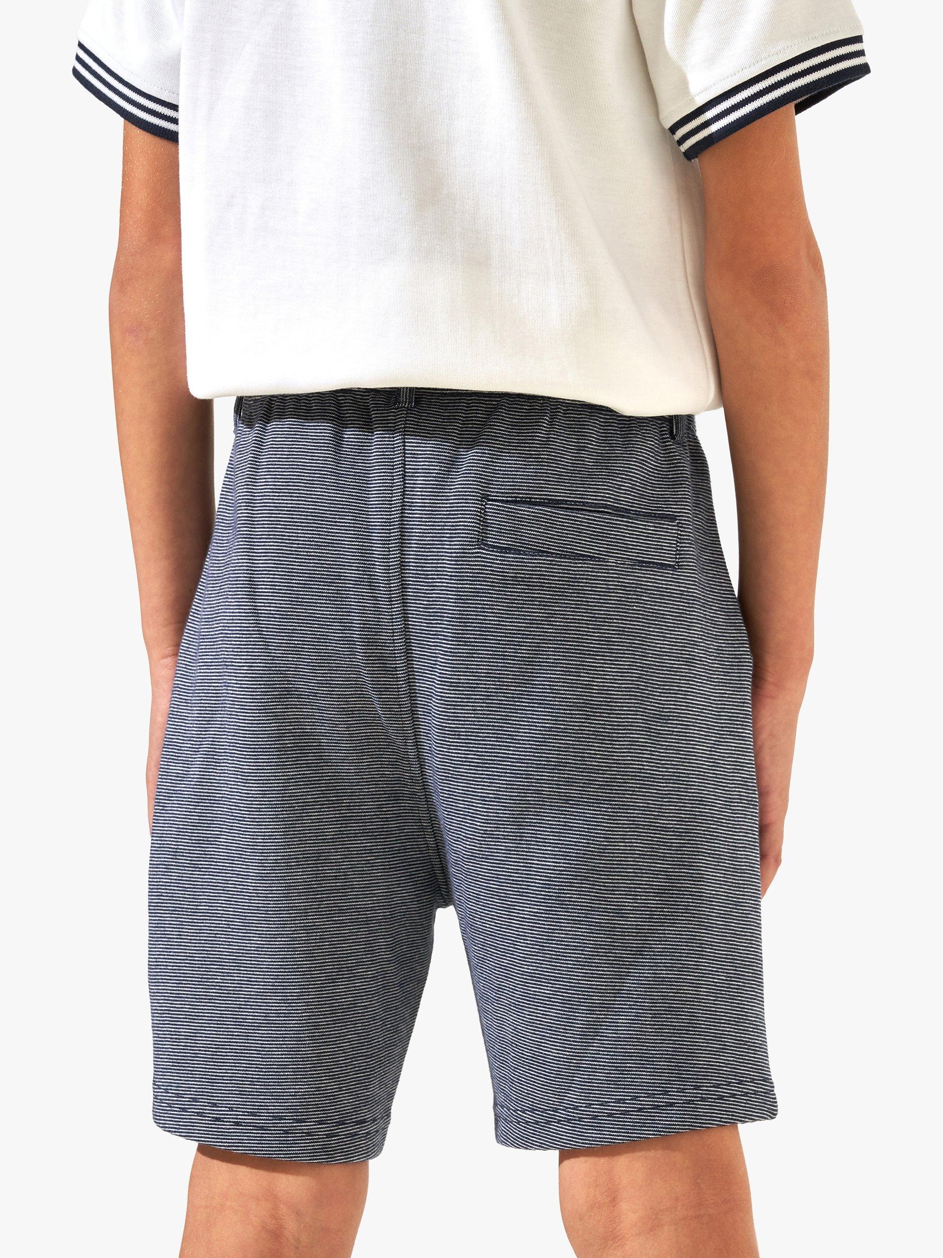 Product image 2 of 6, which shows Angel & Rocket Kids' Dawsom Textured Smart Shorts, Navy, 3Y