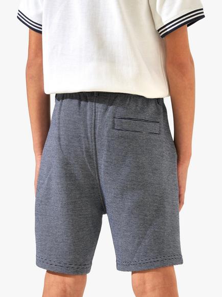 Angel & Rocket Kids' Dawsom Textured Smart Shorts, Navy - view 2, Navy