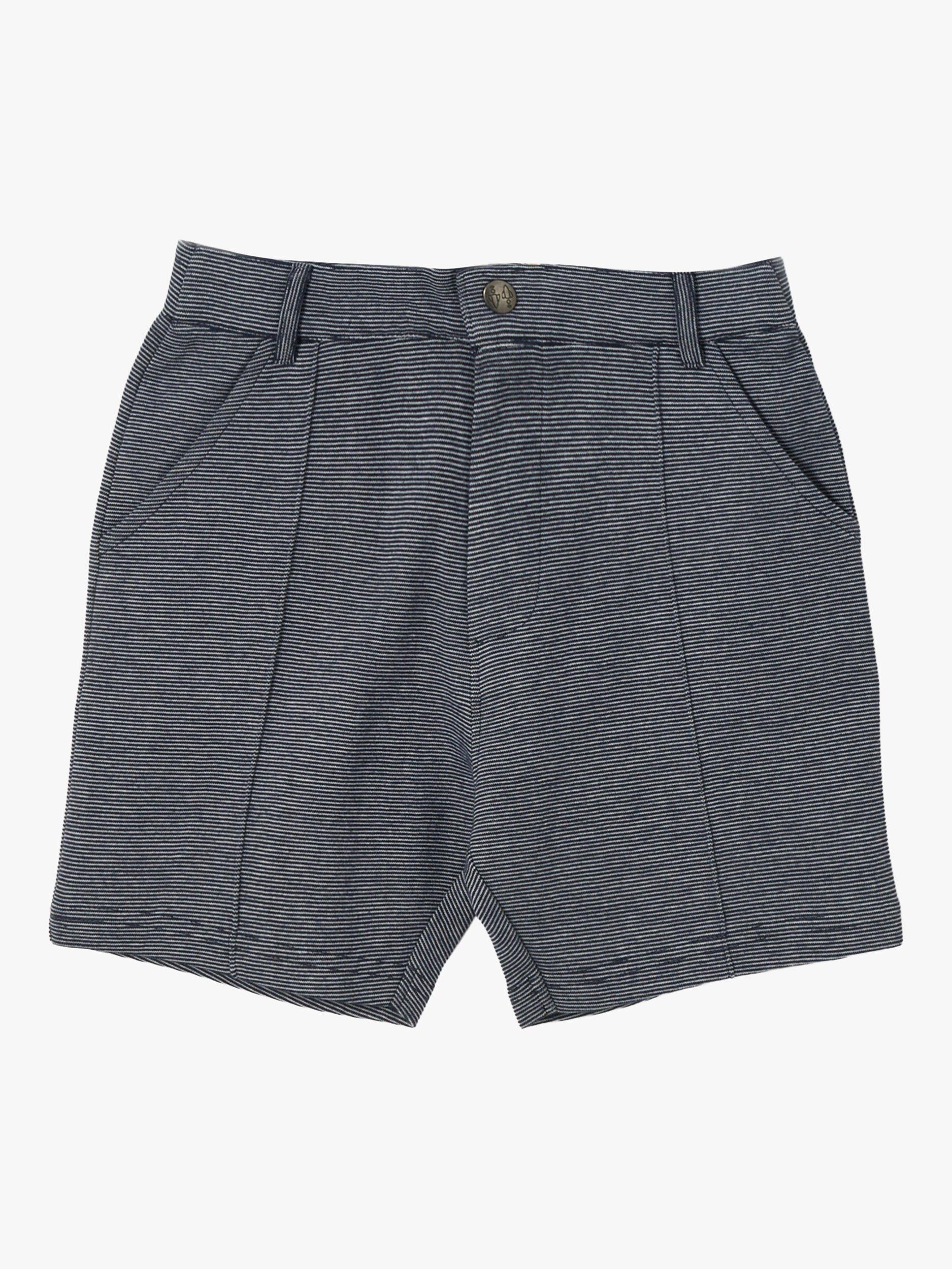 Product image 4 of 6, which shows Angel & Rocket Kids' Dawsom Textured Smart Shorts, Navy, 3Y