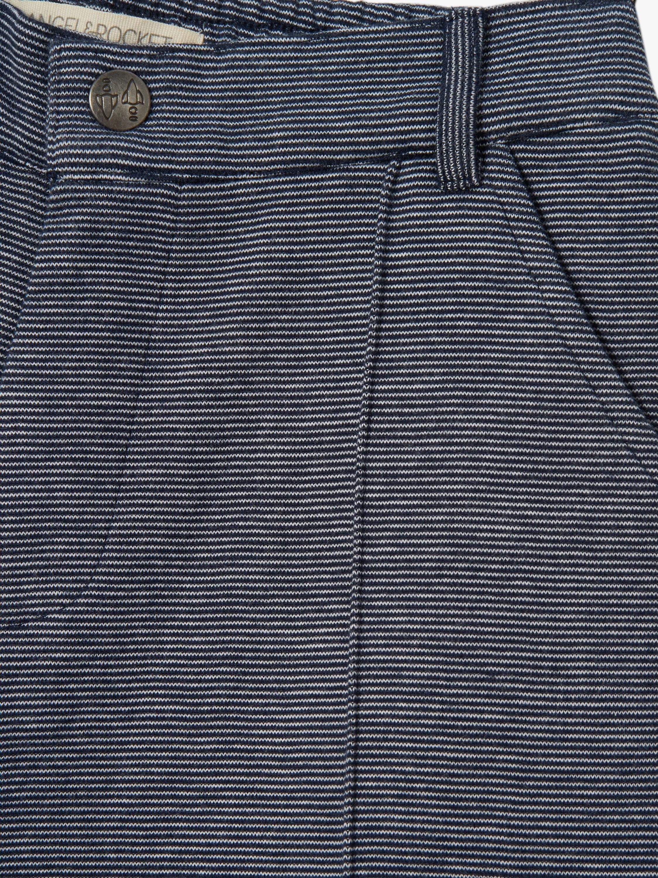 Product image 6 of 6, which shows Angel & Rocket Kids' Dawsom Textured Smart Shorts, Navy, 3Y