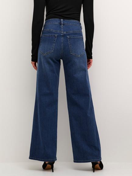 KAFFE Karla Flared Jeans - view 2, Medium Blue