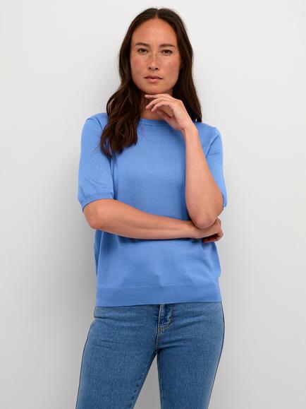 KAFFE Lizza Round Neck Jumper, Ultramarine