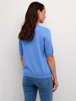 KAFFE Lizza Round Neck Jumper - view 2, Ultramarine